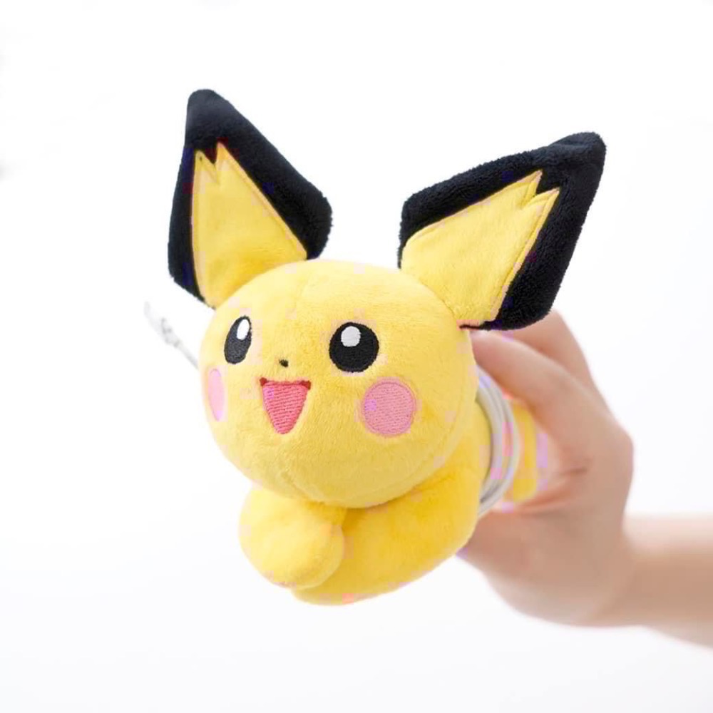 全新限量現貨 7-11 寶可夢集線器 皮丘 可達鴨 小火龍 利歐路 趴姿娃娃-細節圖7