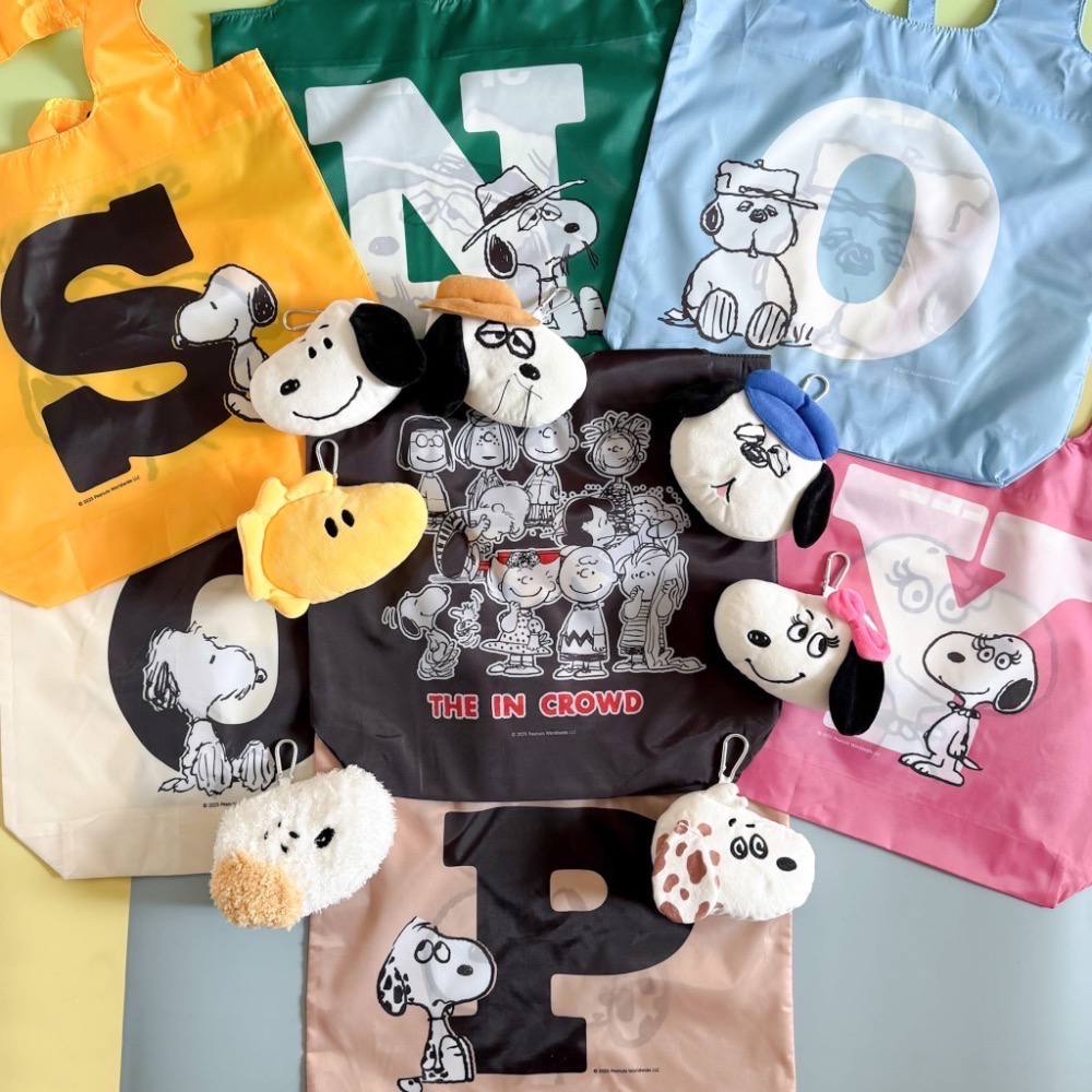 全新限量 7-11 史努比75週年紀念 絨毛布偶萬用提袋-細節圖3