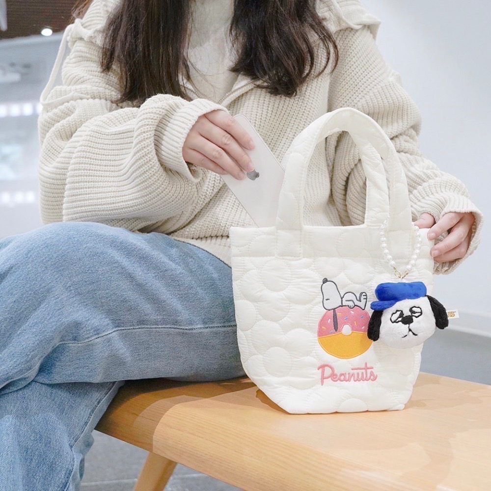 全新限量預購 正版授權 7-11 花花系列雲朵包 歐拉夫 史努比 糊塗塔克 吊飾娃娃-細節圖7