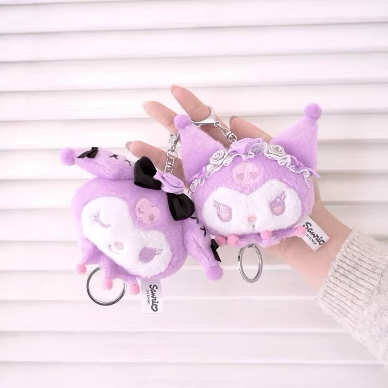 全新限量現貨+預購 7-11 三麗鷗 花花系列 大頭伸縮吊飾娃娃 kitty 布丁狗 美樂蒂 酷洛米-細節圖4