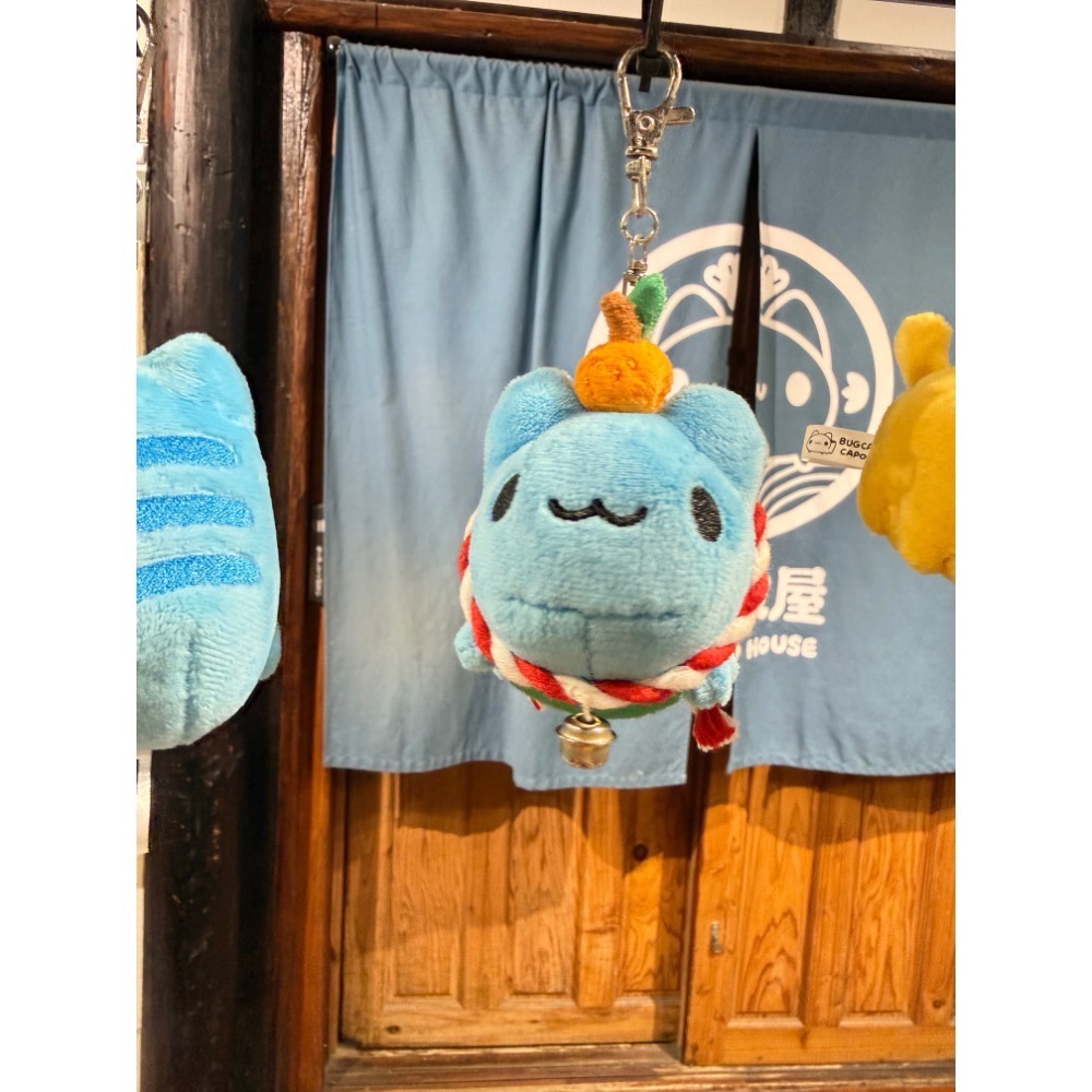 咖波屋限定 全新限量現貨 正版授權 招財咖波8cm絨毛娃娃 頭頂橘子 咖波懶洋洋8cm絨毛娃娃(小雞BB)-細節圖2