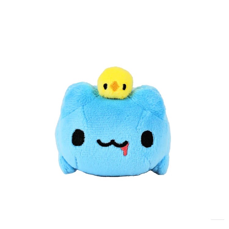 咖波屋限定 全新限量現貨 正版授權 招財咖波8cm絨毛娃娃 頭頂橘子 咖波懶洋洋8cm絨毛娃娃(小雞BB)-細節圖4