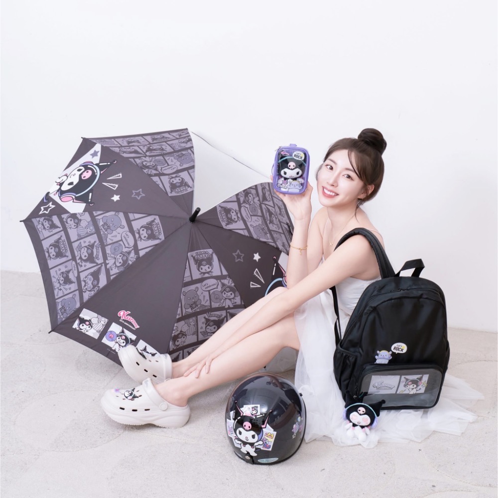 全新限量預購 正版授權 7-11 三麗鷗 酷洛米20周年派對 娃娃 玩偶 絨毛吊飾 床包 後背包 電腦螢幕架-細節圖8