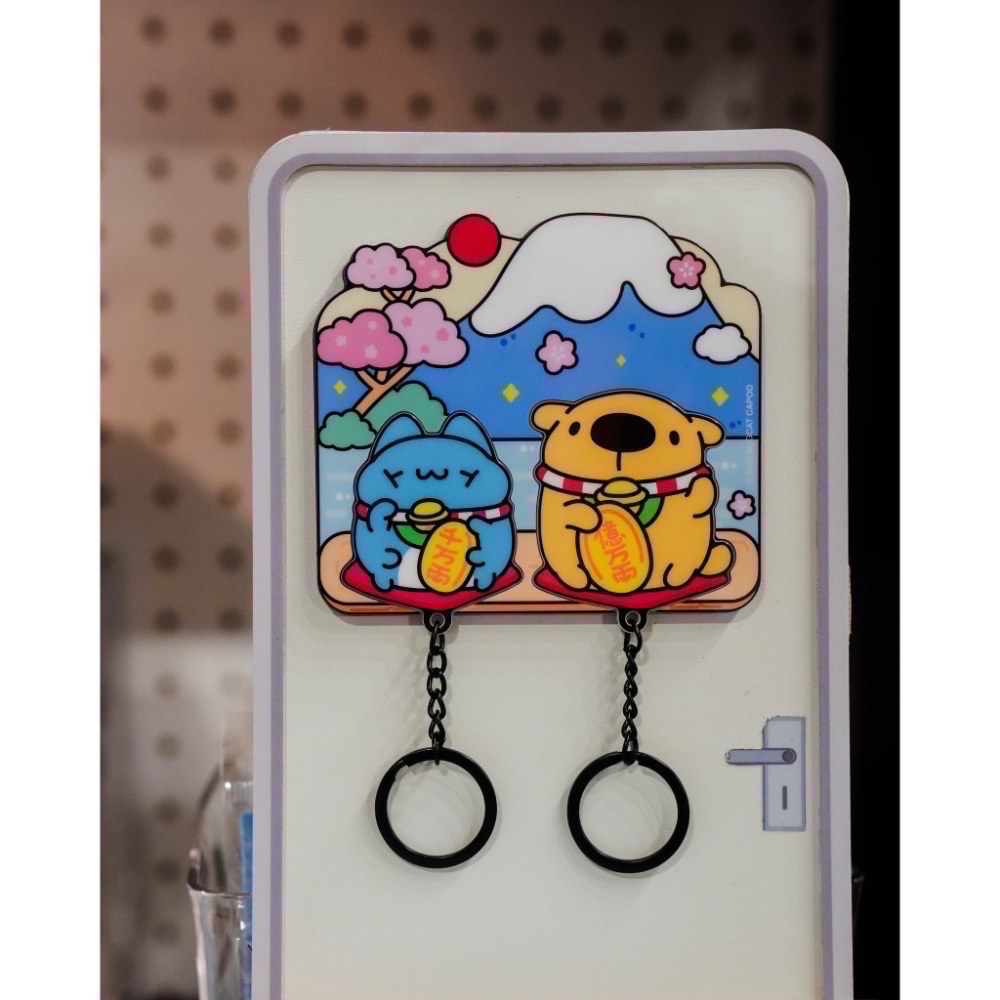 全新限量現貨&預購 正版授權 10月卡特島新品 咖波生日蛋糕絨毛娃娃 蛋糕捲 徽章 零錢包 壓克力御守-細節圖4