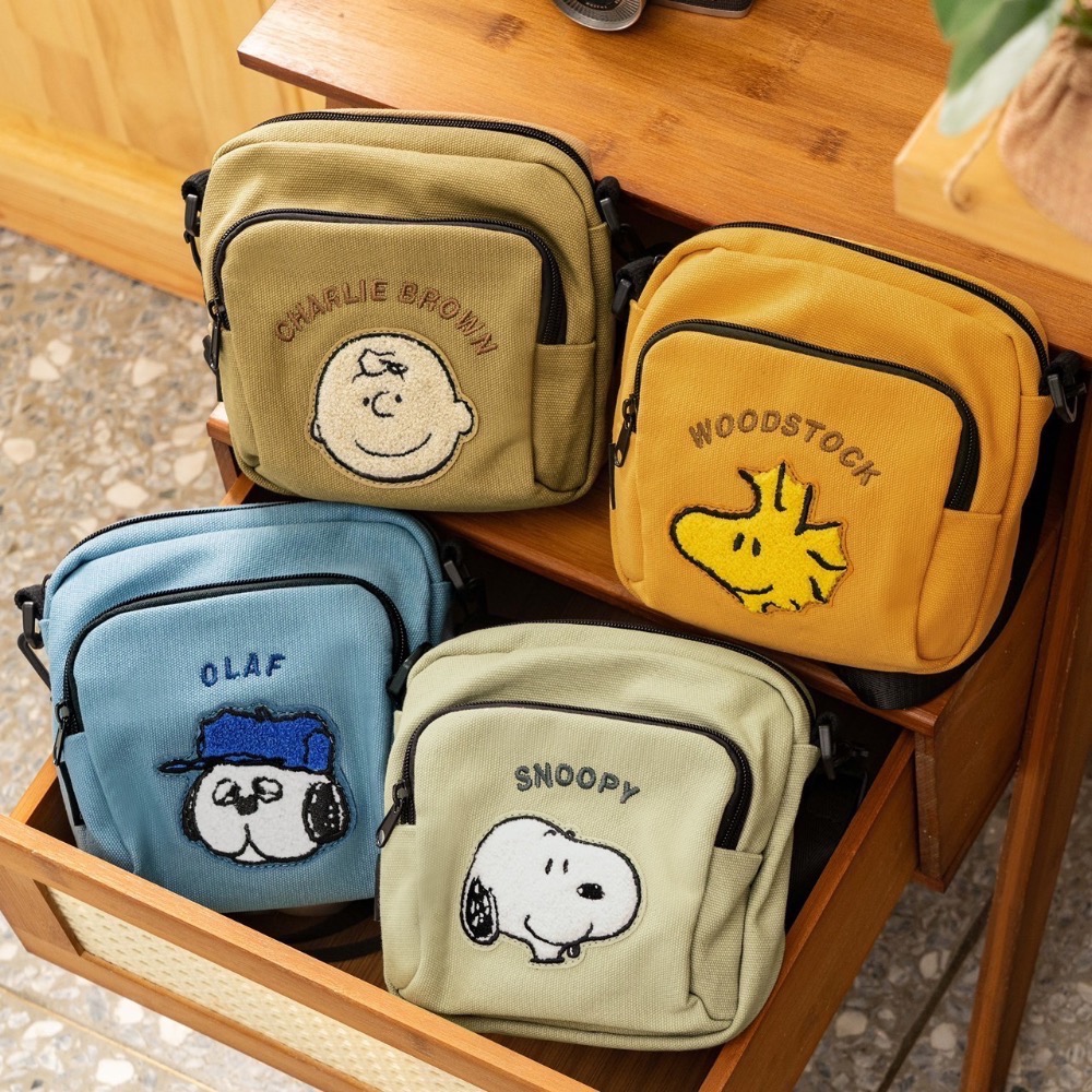 全新限量預購 正版授權 7-11 史努比出遊趣 斜背包 棉麻提袋 飲料袋-細節圖4