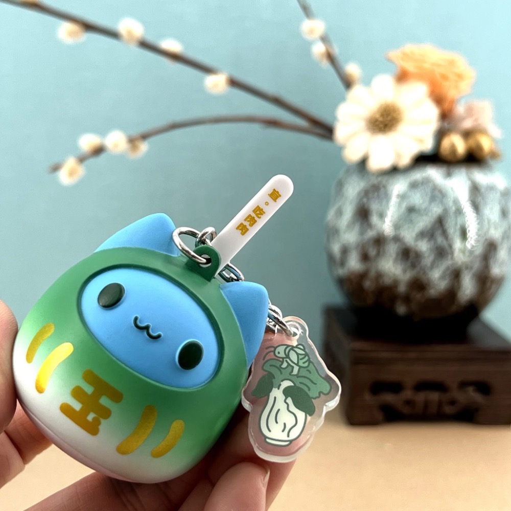 全新限量現貨 貓貓蟲咖波 故宮100周年 聯名精品小物 造型手機座 造型氣氛燈 達摩吊飾 附贈展示架-細節圖9