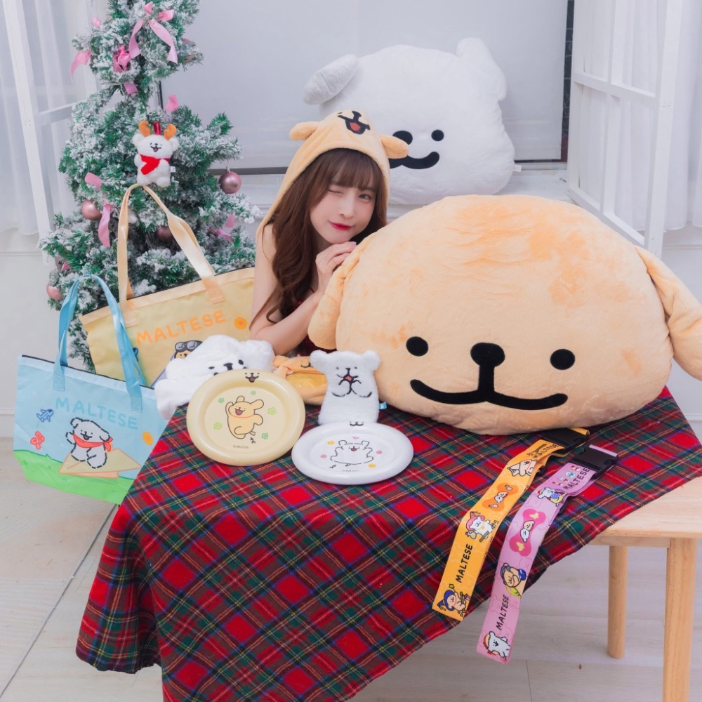 全新限量 正版授權 7-11 線條小狗 療癒時光 絨毛抱枕 吊飾 證件套 痛包 乾髮帽 行李束帶 拉桿收納包-細節圖3