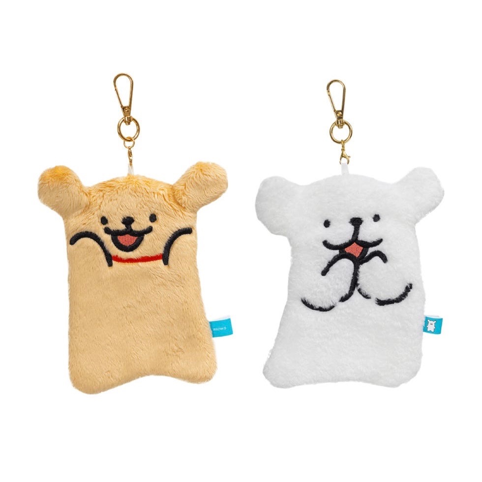 全新限量 正版授權 7-11 線條小狗 療癒時光 絨毛抱枕 吊飾 證件套 痛包 乾髮帽 行李束帶 拉桿收納包-細節圖9