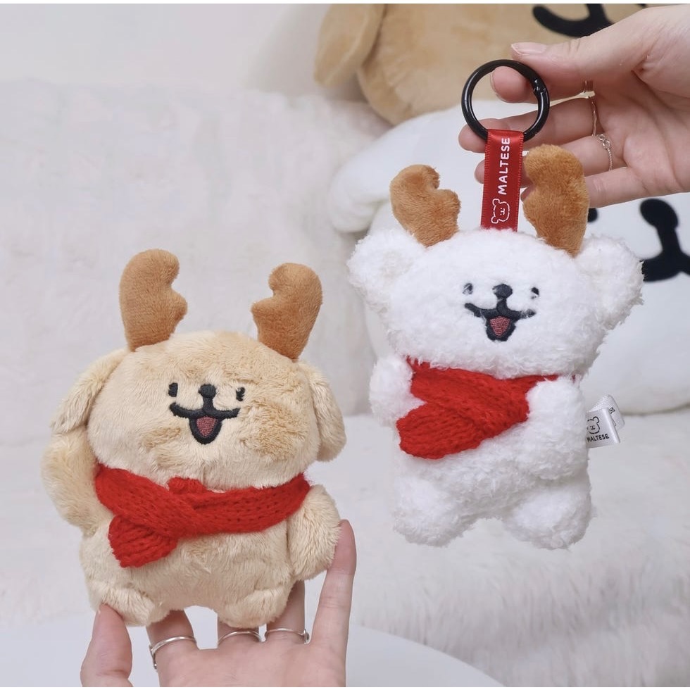 全新限量 正版授權 7-11 線條小狗 療癒時光 絨毛抱枕 吊飾 證件套 痛包 乾髮帽 行李束帶 拉桿收納包-細節圖10