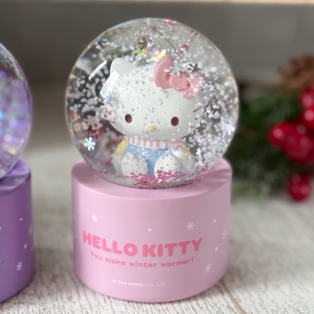 全新限量 正版授權 7-11  七彩夜燈水晶球 kitty 酷洛米 醜魚 維尼 奇奇蒂蒂 咖波 史努比 哆啦a夢-細節圖3