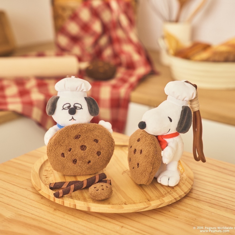 1/2到貨 全新限量 正版授權 7-11 奶油烘焙坊 史努比 歐拉夫 史努比麵包造型 史努比餅乾袋造型抱枕 飲料杯套-細節圖4