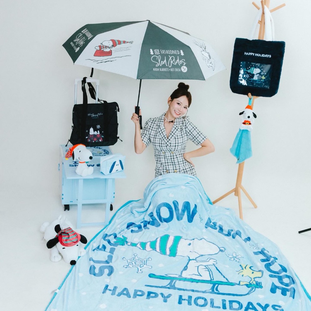 全新現貨 7-11 貓貓蟲咖波 史努比 2025聖誕福袋 立體造型布偶面紙套 雙材質 法蘭絨 羊羔絨 暖暖被-細節圖2