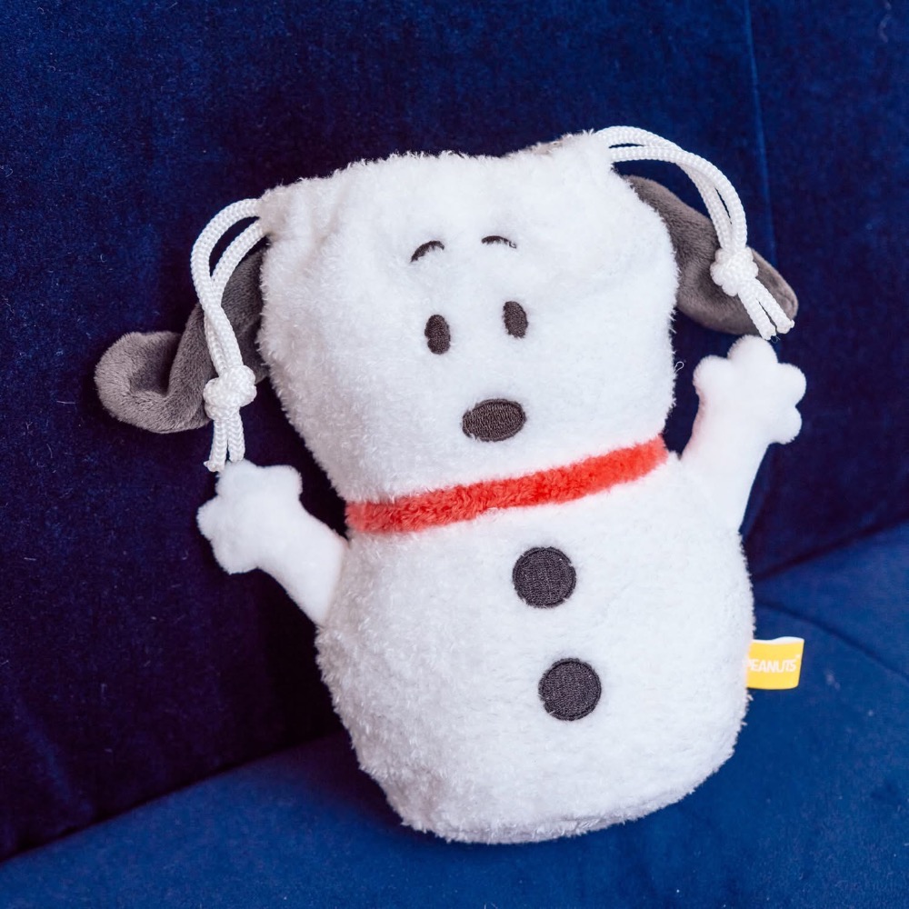 全新限量預購 正版授權 7-11 史努比 歐拉夫 雪人束口袋 雪人玩偶-細節圖3