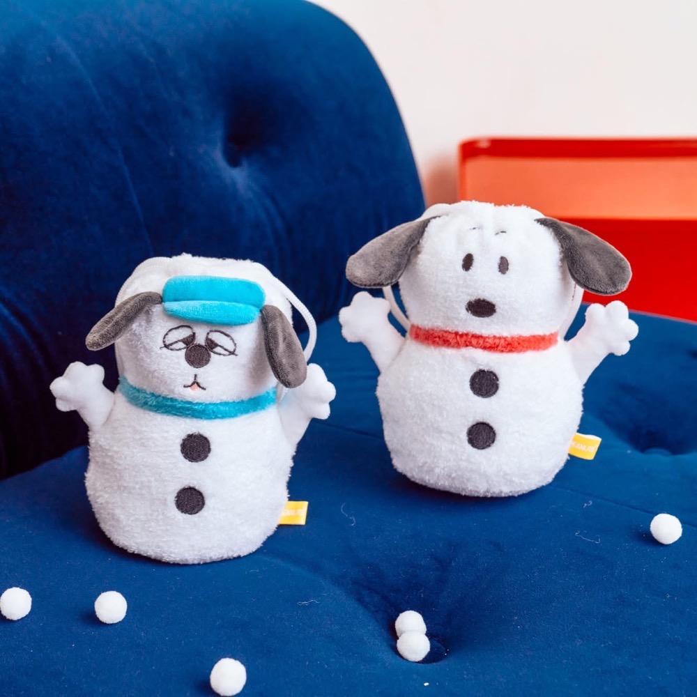 全新限量預購 正版授權 7-11 史努比 歐拉夫 雪人束口袋 雪人玩偶-細節圖5