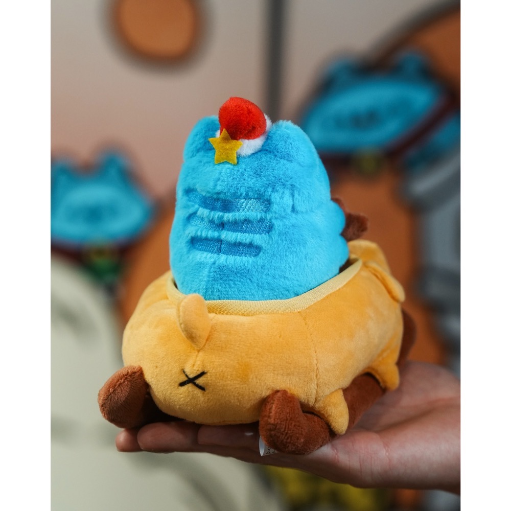 全新限量現貨+預購 正版授權 咖波屋 12月卡特島新品 聖誕咖波&狗狗雪橇絨毛娃娃組合-細節圖4