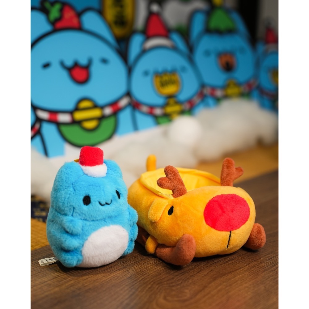 全新限量現貨+預購 正版授權 咖波屋 12月卡特島新品 聖誕咖波&狗狗雪橇絨毛娃娃組合-細節圖3