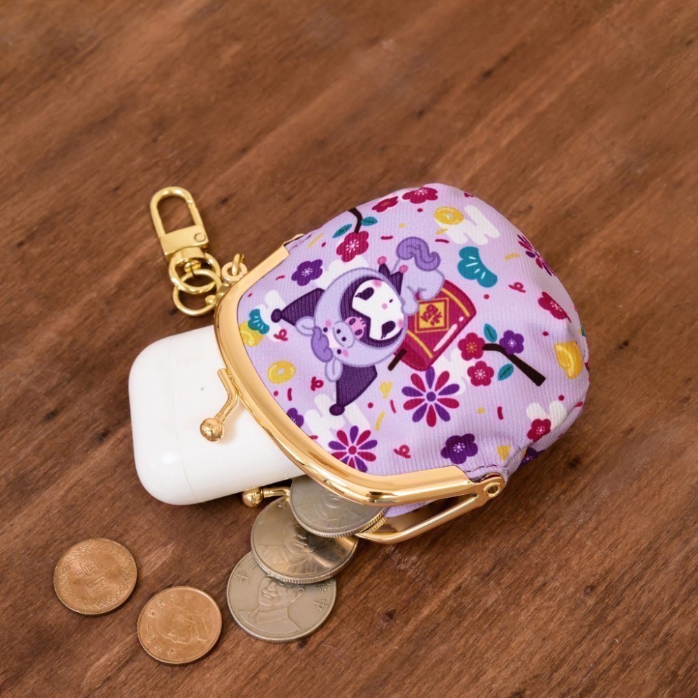 全新限量現貨 7-11 三麗鷗招財開運口金包 達摩 Kitty 大耳狗 美樂蒂 布丁狗 帕恰狗 馬年-細節圖10