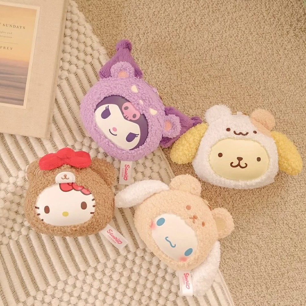 全新限量現貨+預購 正版授權 7-11 三麗鷗好朋友系列絨毛零錢包 布丁狗 大耳狗 Kitty 酷洛米-規格圖4