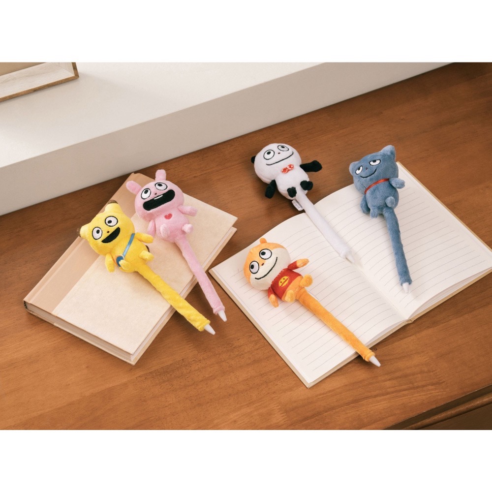 全新限量現貨 正版授權 7-11 西村優志 立體絨毛筆 開心熊貓 戀愛兔 小鼠 壞壞貓 金田狐-細節圖2