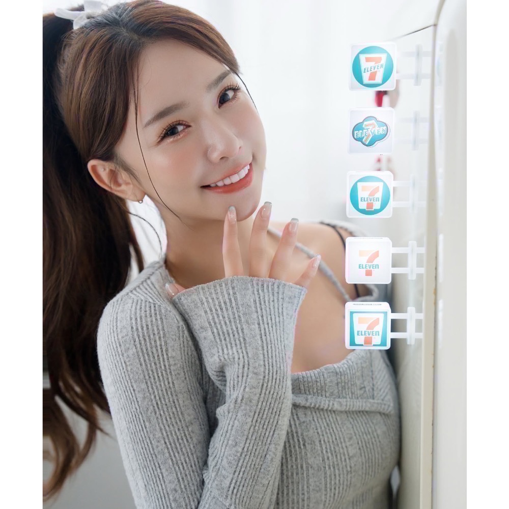 全新限量現貨 正版授權 7-ELEVEN 品牌燈箱 5入組 拼接ATM組裝存錢筒-細節圖10