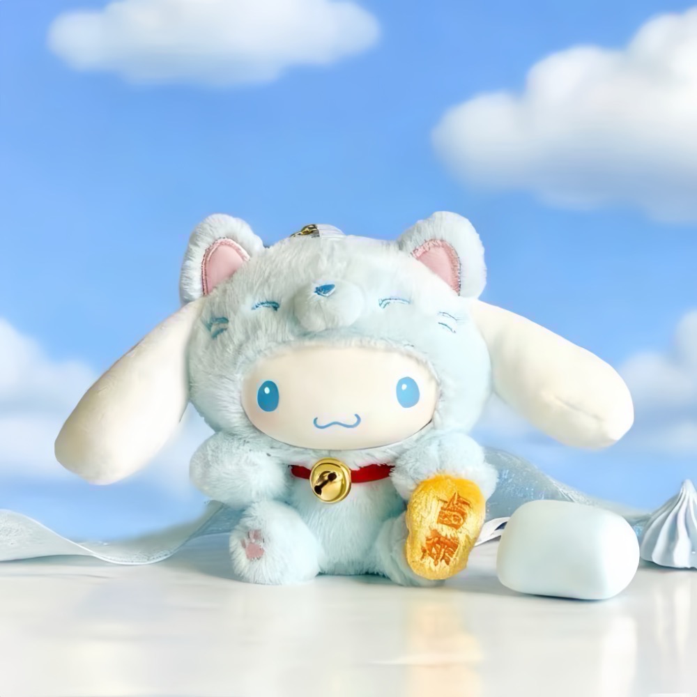 限量現貨 正版授權 7-11 三麗鷗 招財貓系列吊飾 kitty 布丁狗 美樂蒂 酷洛米 帕恰狗 大耳狗 人魚漢頓-規格圖3