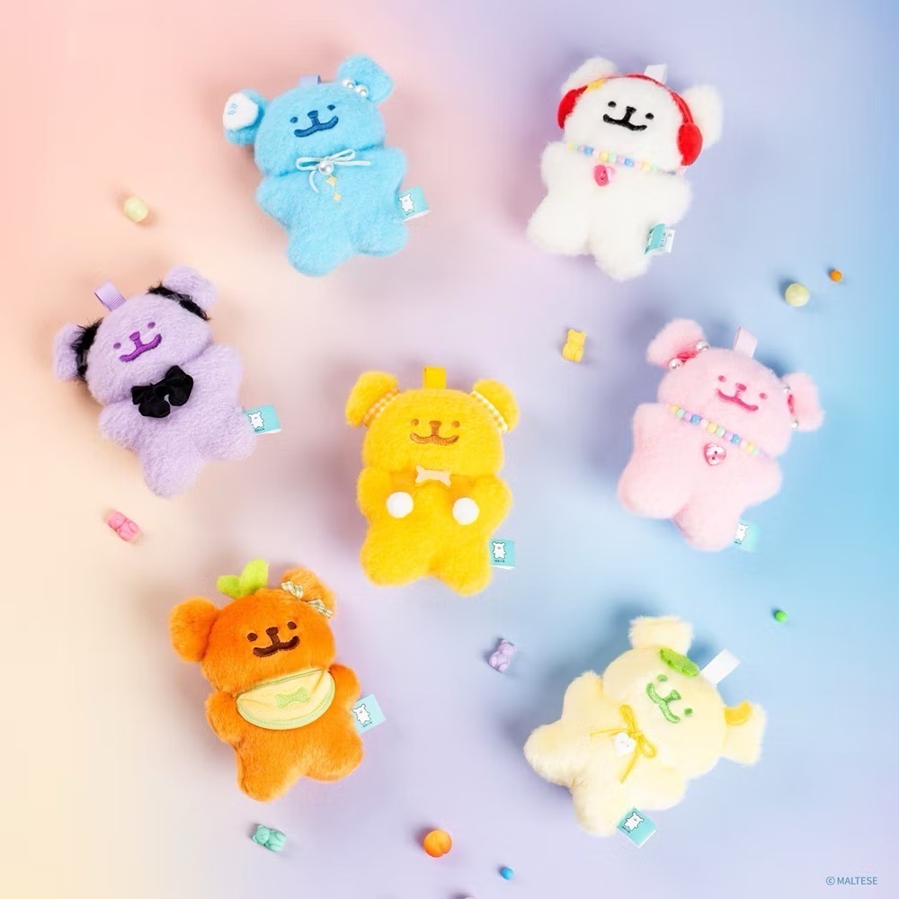 全新限量現貨 正版授權 線條小狗軟糖系列 絨毛娃娃 新鮮甜橙 冰鎮青檸 草莓啵啵 陽光葡萄 彈珠汽水 混合彩虹-細節圖2