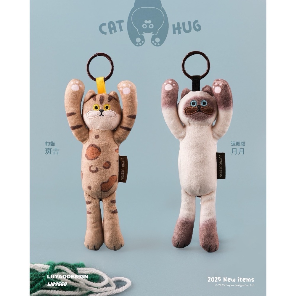 全新限量現貨 正版授權 路遙圓創 愛的抱抱娃娃版 橘貓 三花貓 虎斑貓 藍貓 銀虎斑貓 牛奶貓 招財貓 橘貓 絨毛娃娃-細節圖7