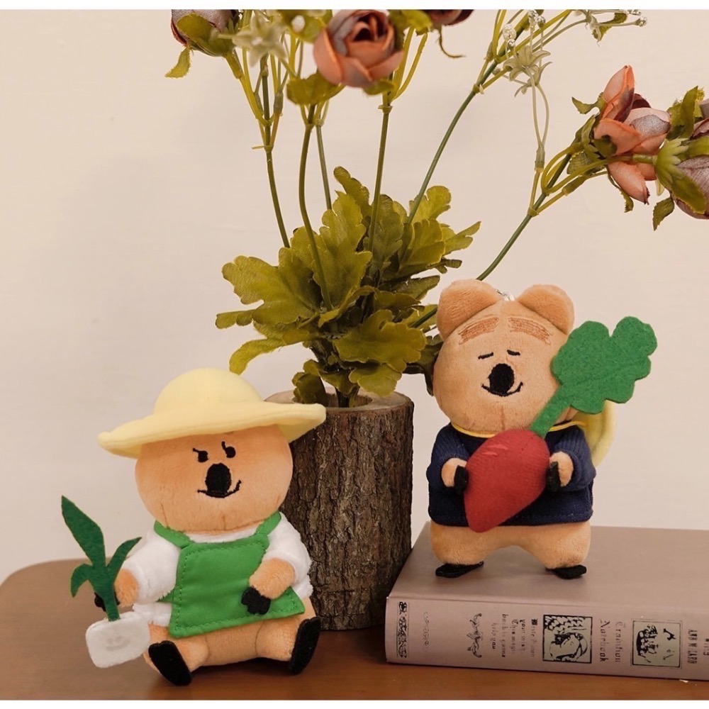 全新限量現貨 正版授權 7-11 矮袋鼠 DINOTAENG 盲盒毛絨吊飾 BoBo Quokka PaPa MaMa-細節圖4