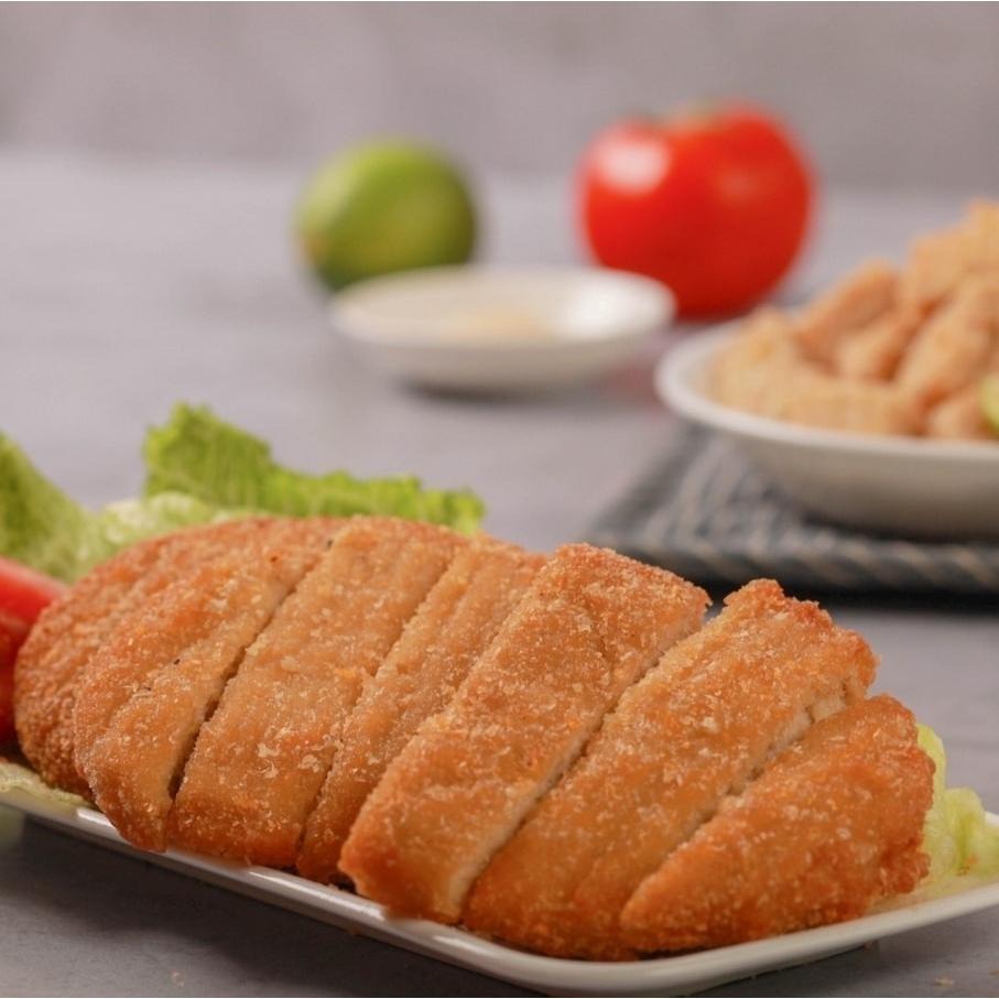 【淨味香素食】松珍 黃金酥排(奶蛋素)料理方便省時，香酥鮮脆！ 非基因改造大豆蛋白-細節圖3