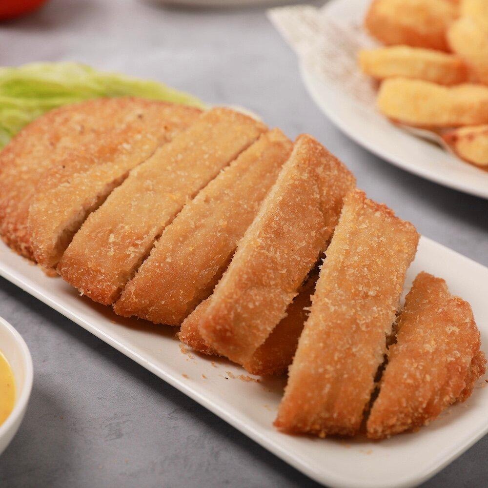 【淨味香素食】松珍 黃金酥排(奶蛋素)料理方便省時，香酥鮮脆！ 非基因改造大豆蛋白-細節圖4