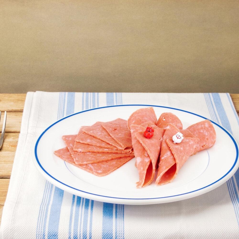 【淨味香素食】松珍 培根方型火腿片500g(奶蛋素)正統美式風味素火腿 素食 素料-細節圖4