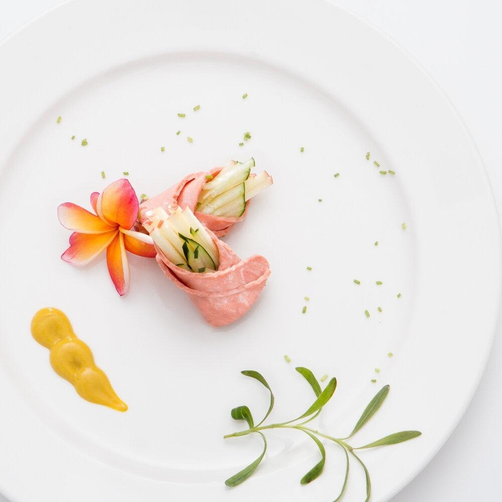 【淨味香素食】松珍 培根方型火腿片500g(奶蛋素)正統美式風味素火腿 素食 素料-細節圖5