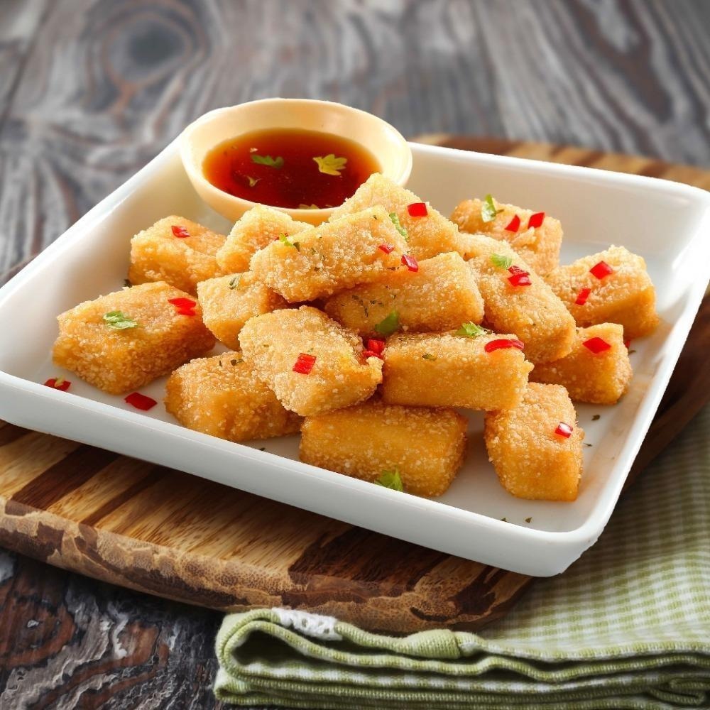 【淨味香素食】松珍-素土魠魚塊(奶蛋素) 454g 充滿嚼勁口感又富含濃烈香氣的土魠魚塊，全家大小吃了也愉快！-細節圖7