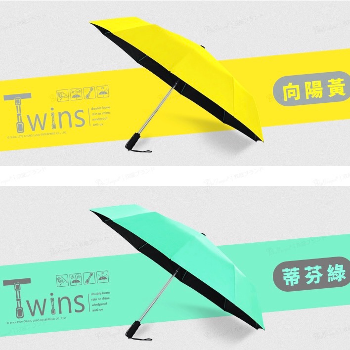 『雙龍牌』TWINS冰風自動開收三折傘 B6580-細節圖10