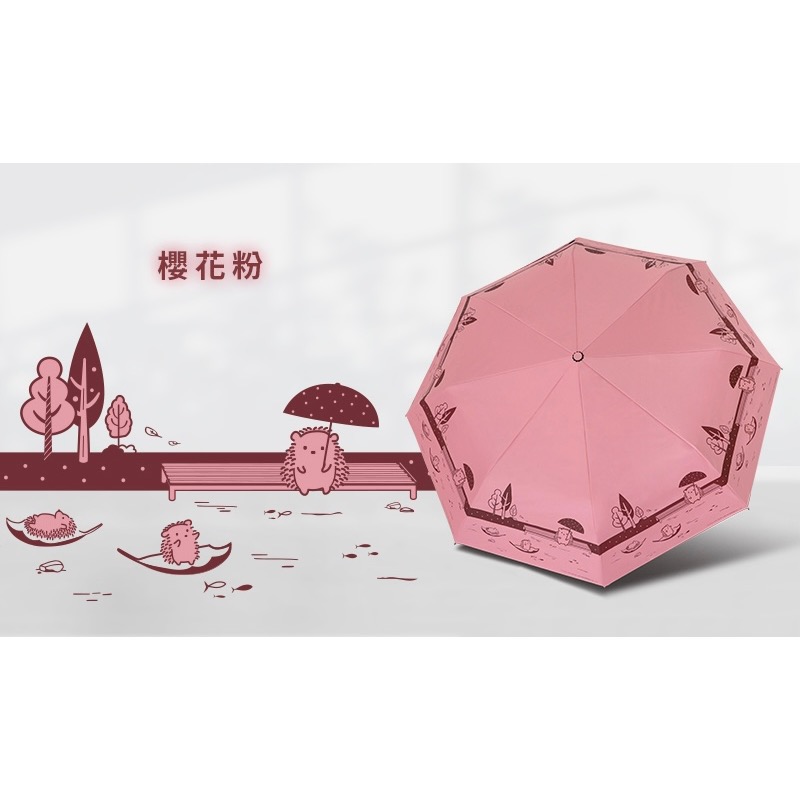 [雙龍牌］漂流刺蝟。輕量降溫自動開收傘B6061G-規格圖9