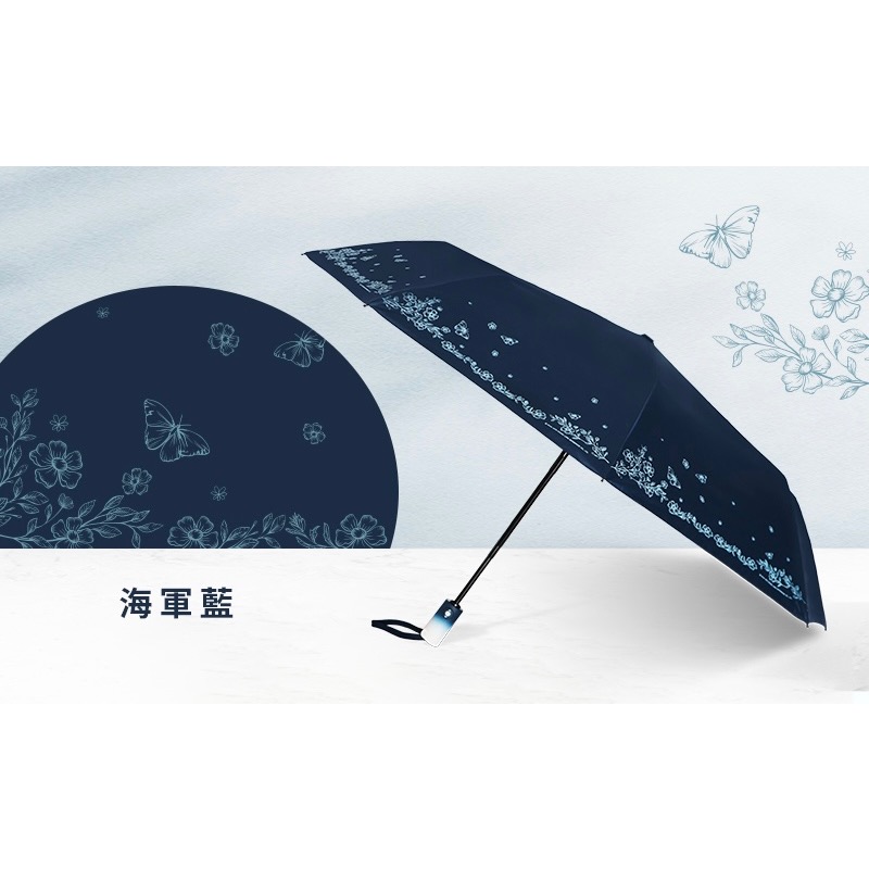 [雙龍牌］蝶舞。輕量降溫自動開收傘B6061I-規格圖9