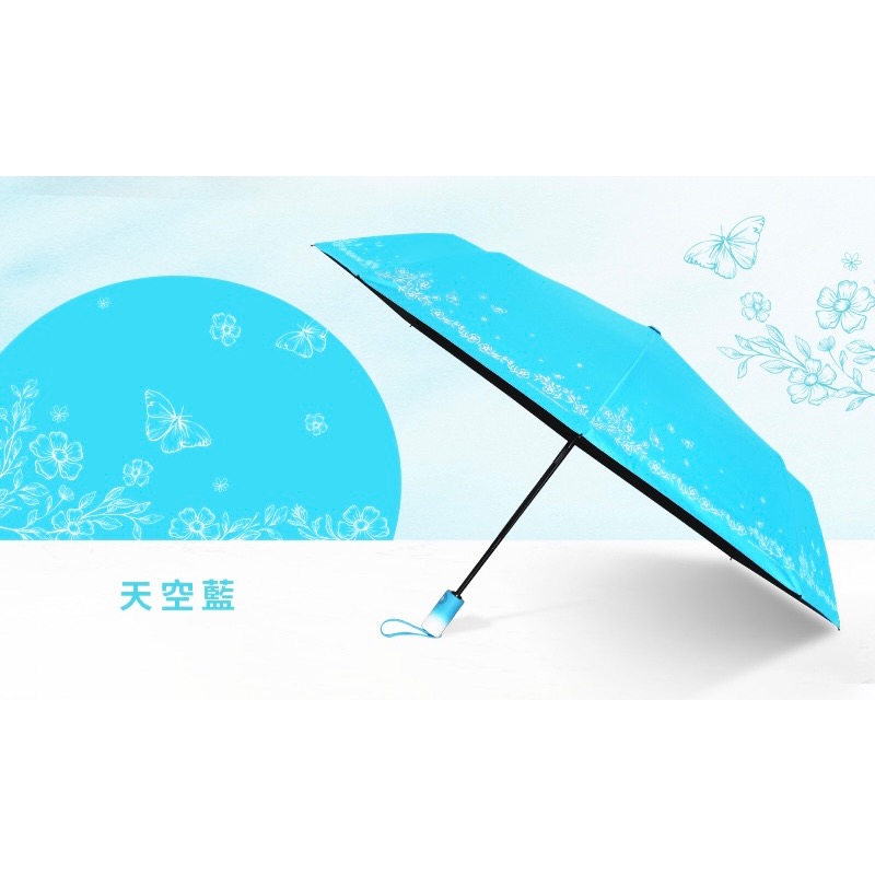 [雙龍牌］蝶舞。輕量降溫自動開收傘B6061I-規格圖9