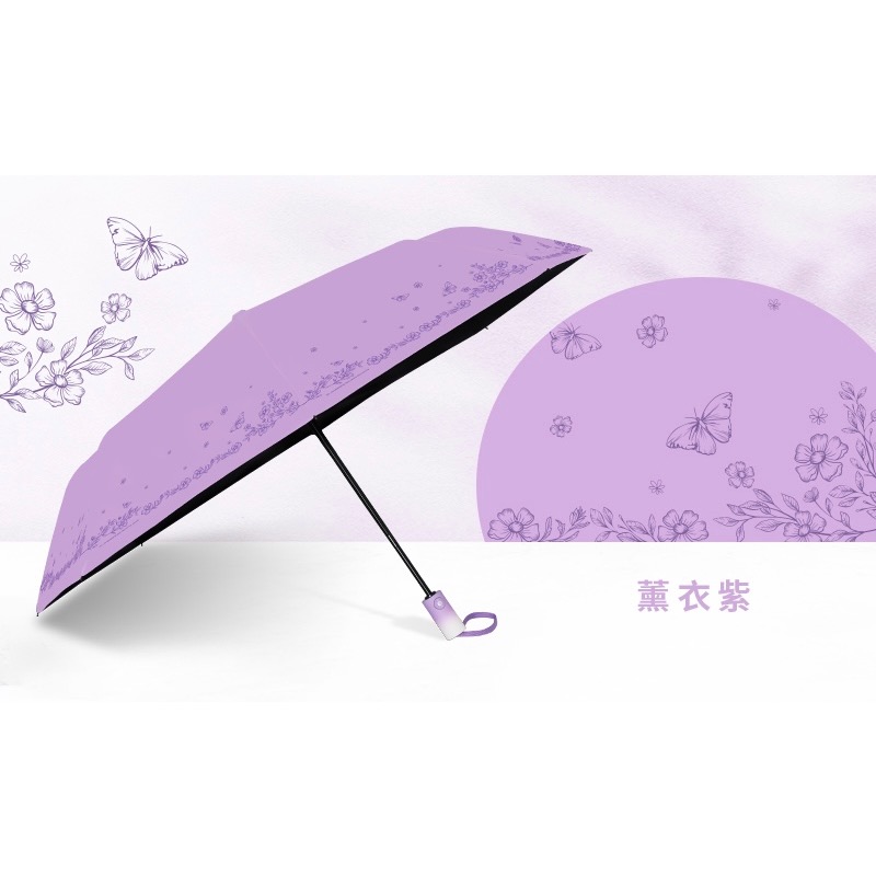 [雙龍牌］蝶舞。輕量降溫自動開收傘B6061I-規格圖9