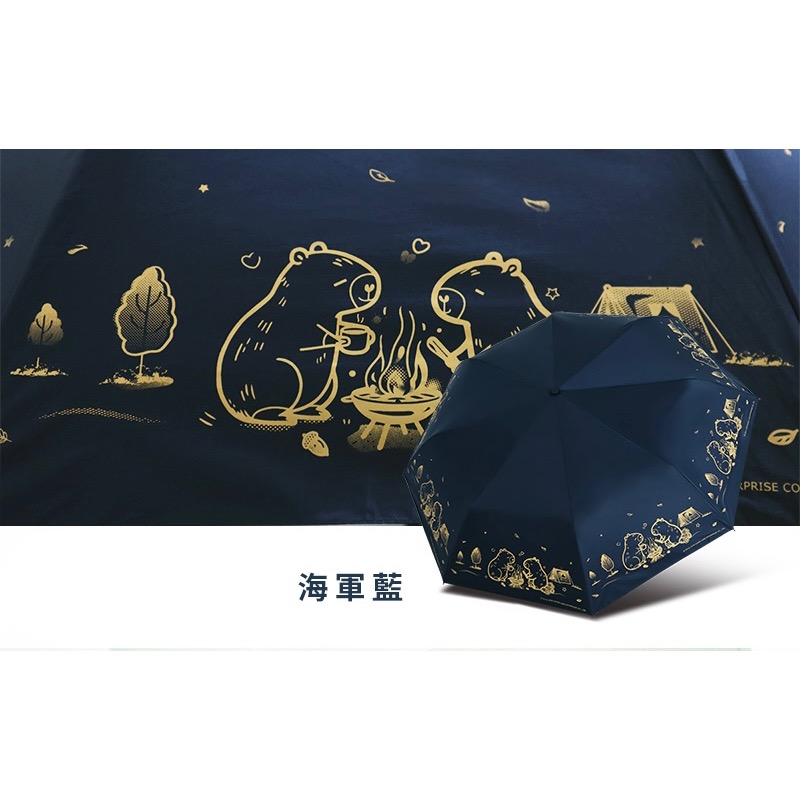 [雙龍牌］卡皮巴拉。輕量降溫自動開收傘B6061J-規格圖9