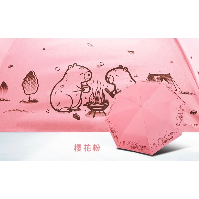[雙龍牌］卡皮巴拉。輕量降溫自動開收傘B6061J-規格圖9