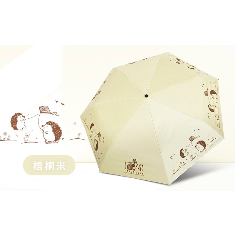 「雙龍牌」刺蝟🦔降溫13度黑膠自動開收傘B6290NL-規格圖9