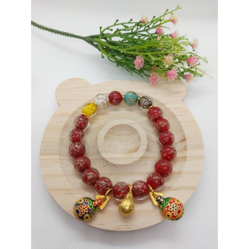 香灰琉璃 手鍊 有夜光-規格圖4