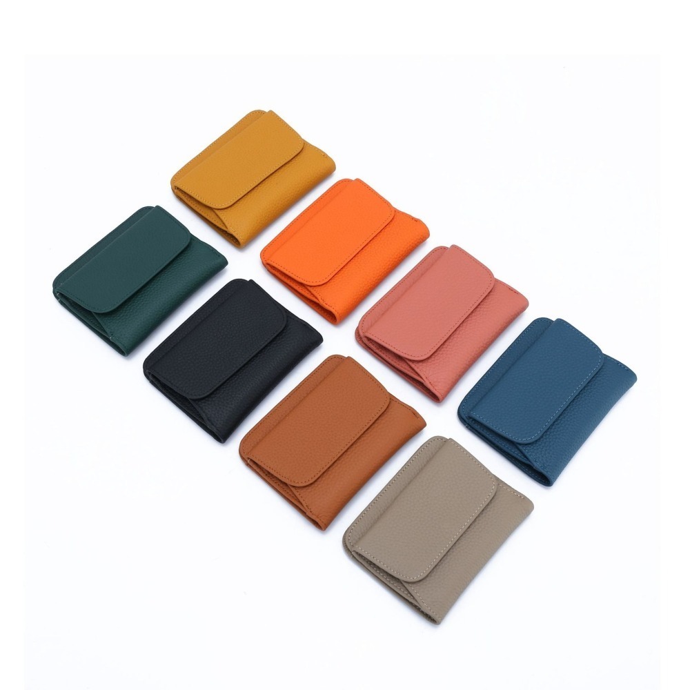 真皮短夾-高質感頭層牛皮10卡格女皮夾RFID零錢包母錢包【SMA0403】-細節圖4