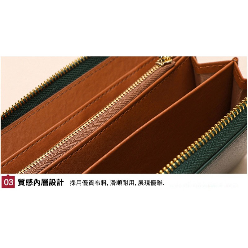 真皮長夾-復古油蠟皮男女中性拉鍊皮夾手拿包母錢包6吋手機包【SMA0404】-細節圖5