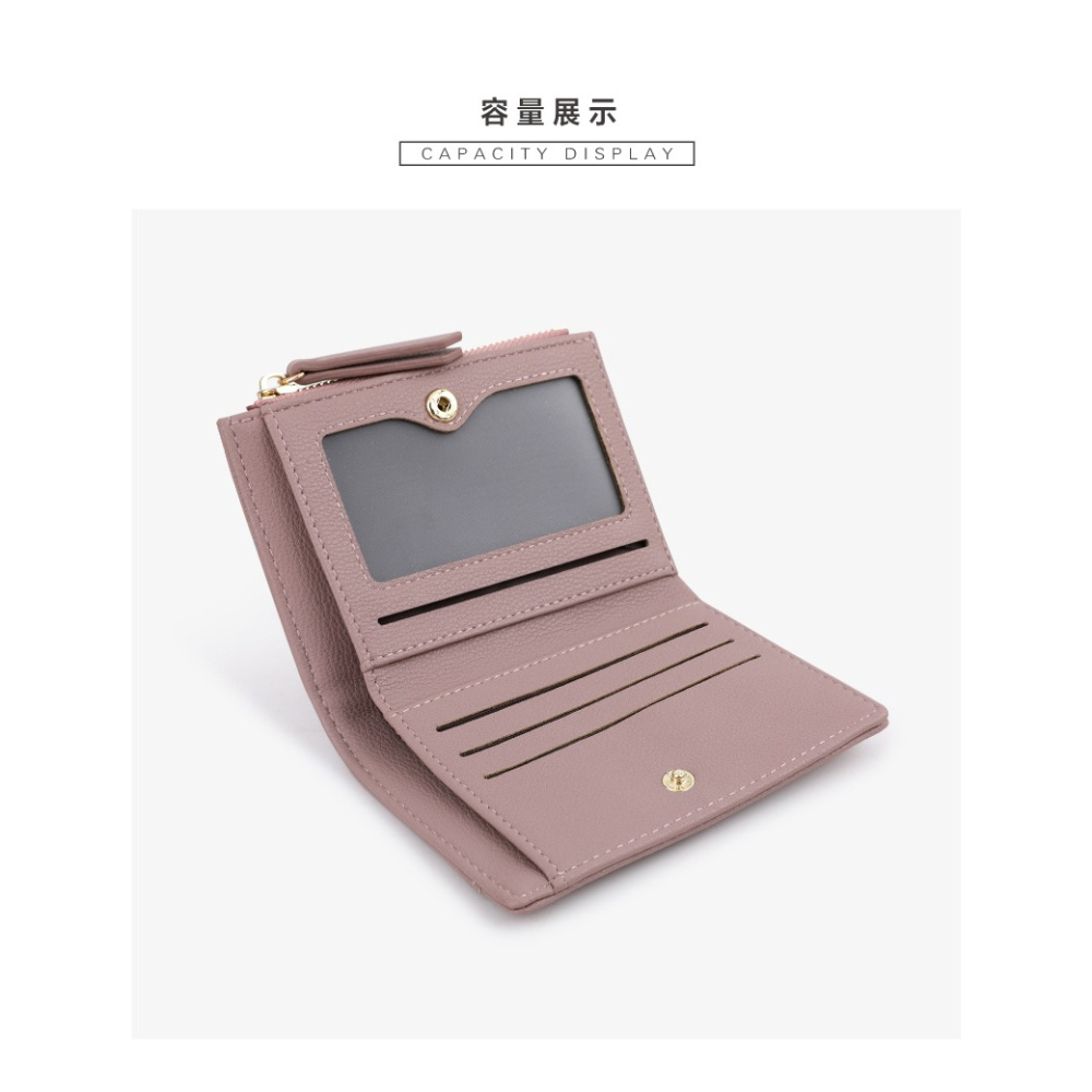 短夾-超薄簡約高質感ins女皮夾【SMA0406】-細節圖2