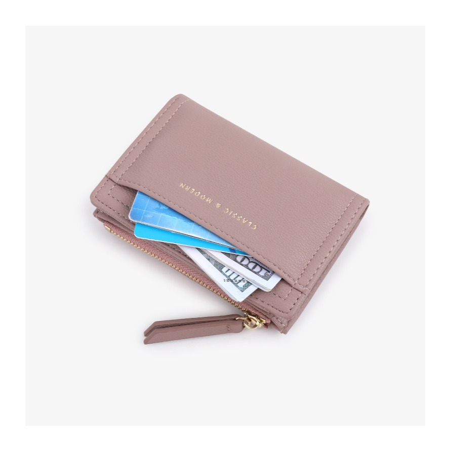 短夾-超薄簡約高質感ins女皮夾【SMA0406】-細節圖4