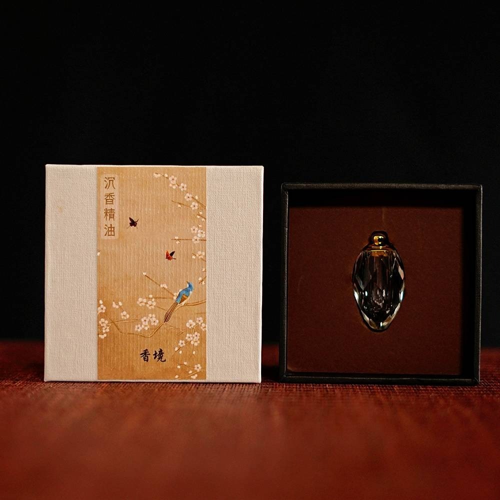 香境鑽石水晶瓶項鍊式沉香精油6561-細節圖2