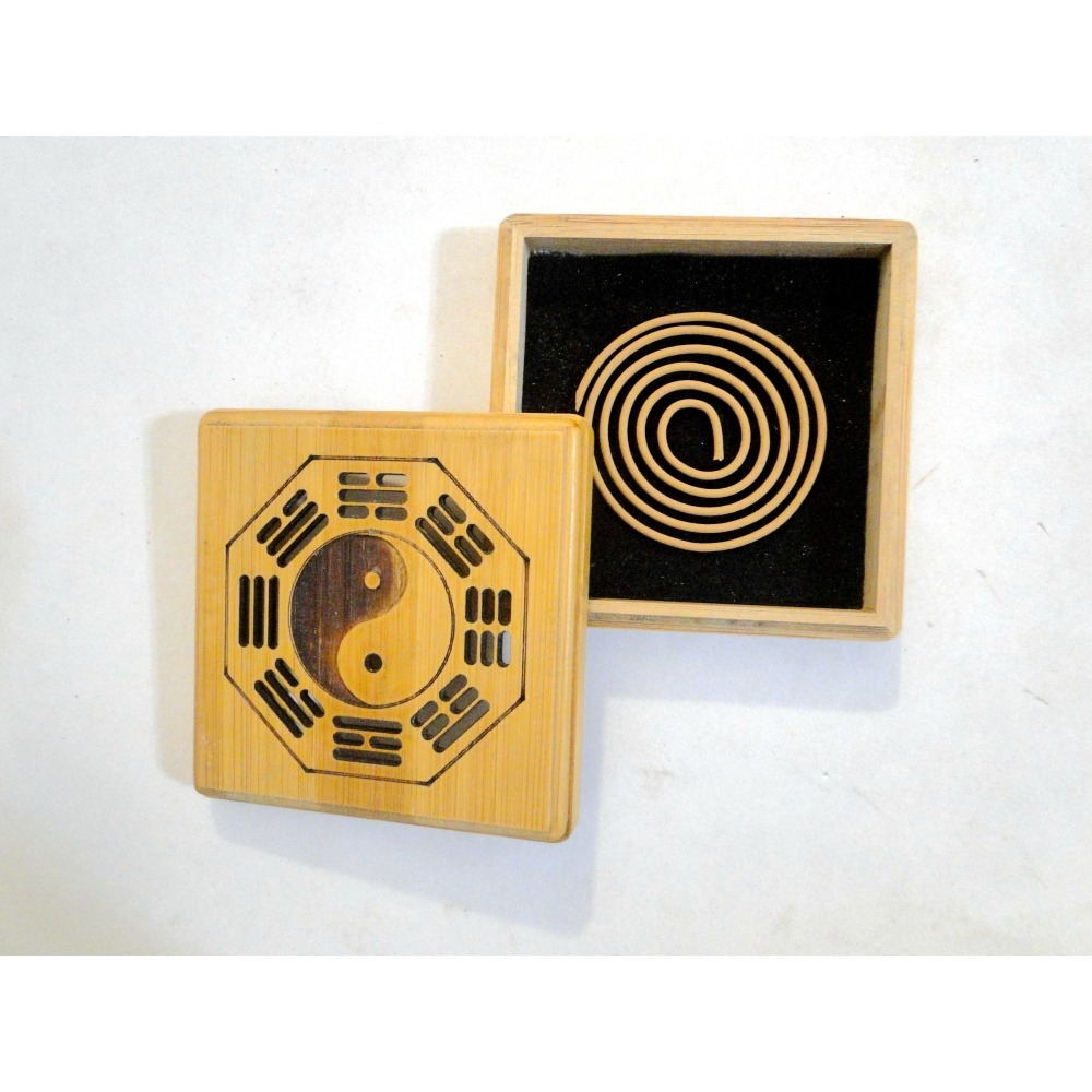 方型太極八卦楠竹盤香爐6650-細節圖4