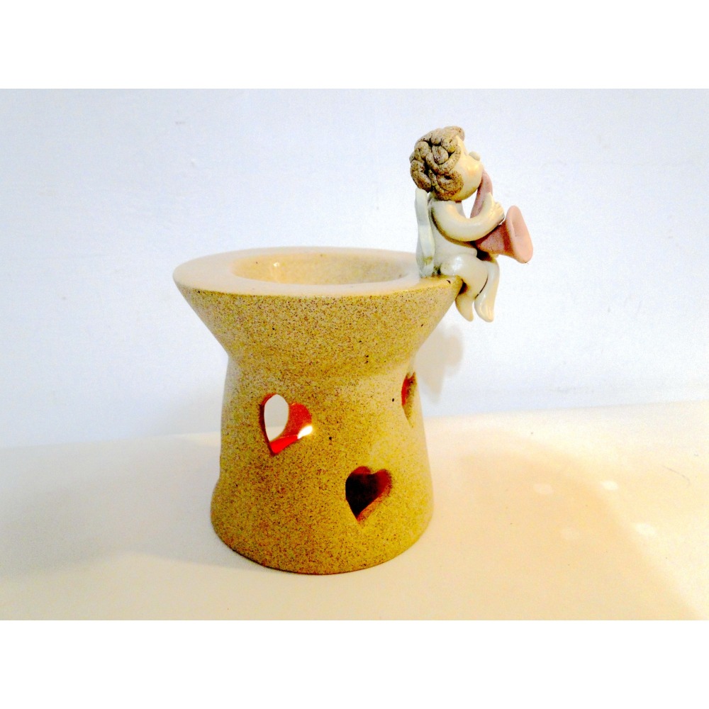 泰國手作小天使陶藝精油擴香爐6702-細節圖2