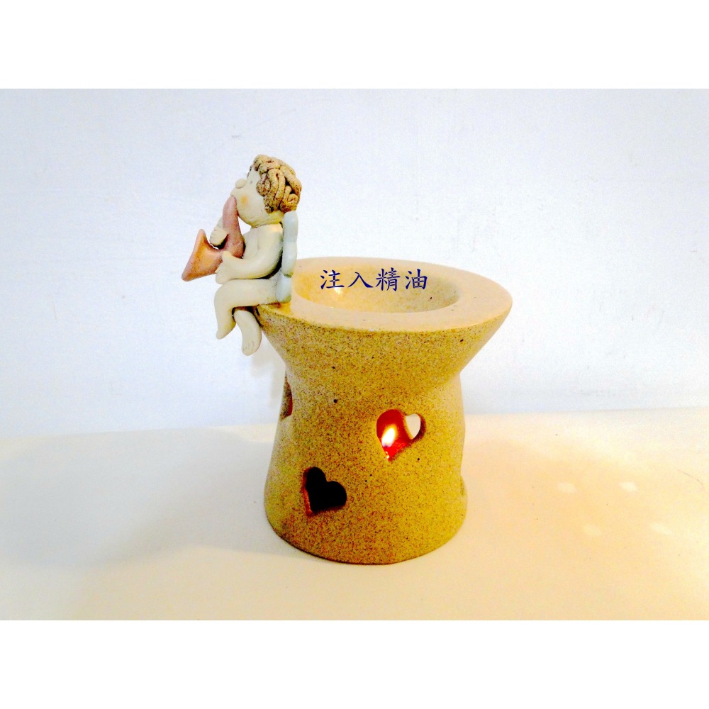 泰國手作小天使陶藝精油擴香爐6702-細節圖3